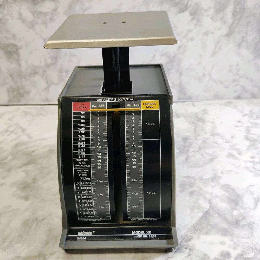 Pelouze Model X2 Weight Pounds Ounces Mechanical Postage Scale VTG
